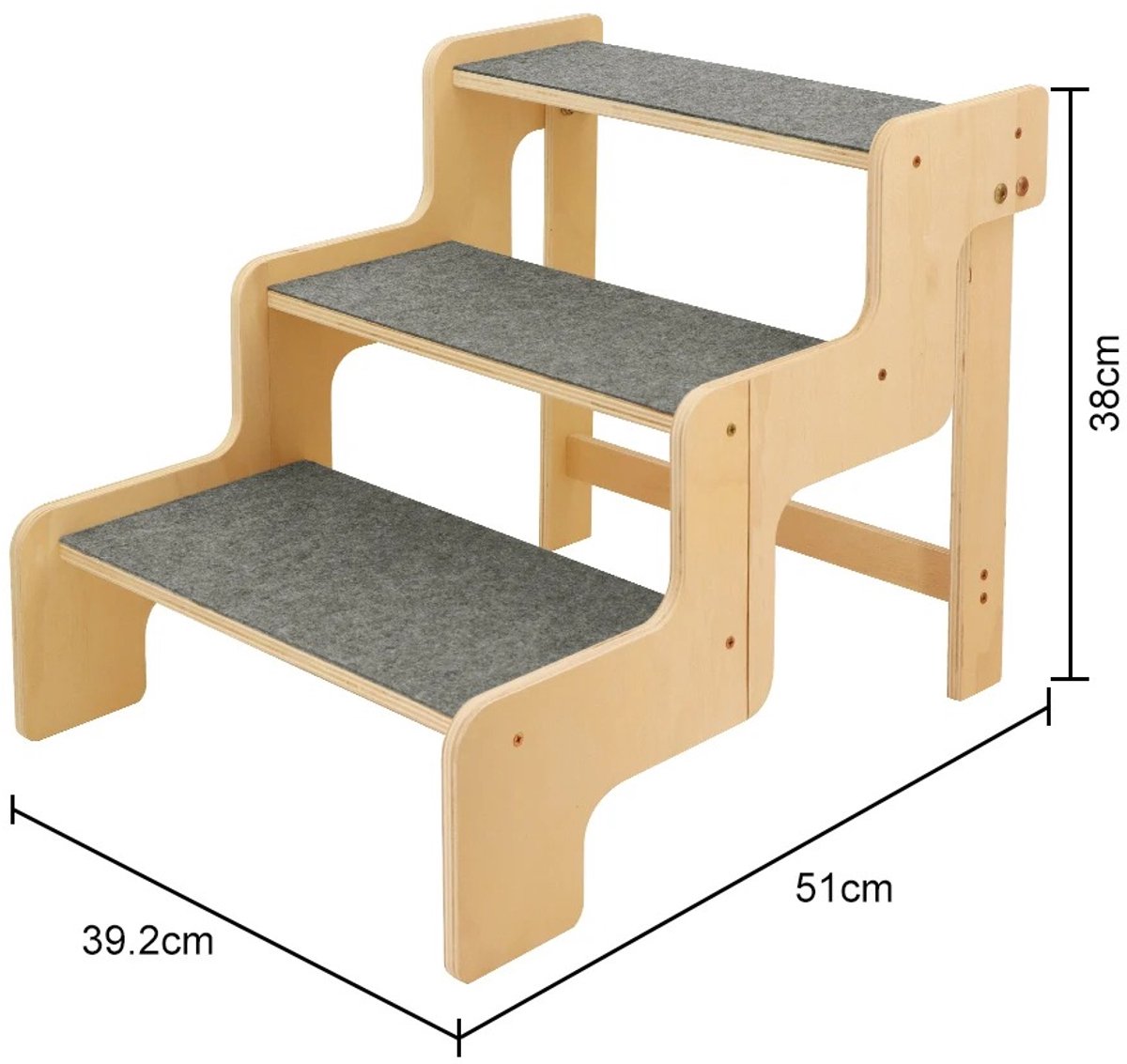 Houten Hondentrap