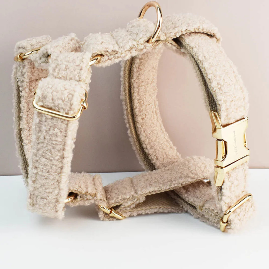 beige teddy ready hondentuigje