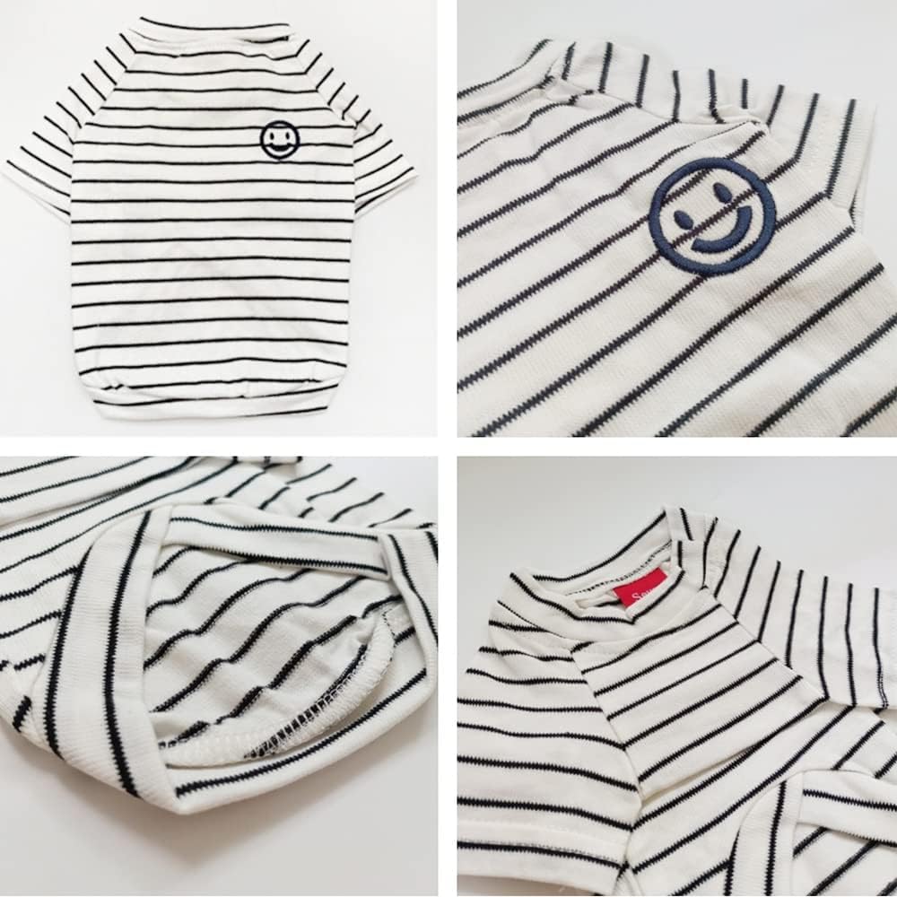DreamPawz - Matching T-Shirts voor Hond & Baasje - Gestreept