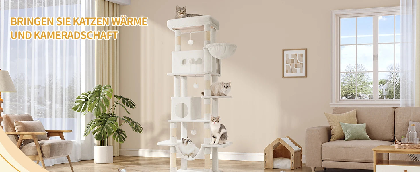 XXL 210 cm Hoge Krabpaal - DreamPawz