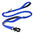 Blauwe tactical hondenriem reflecterend