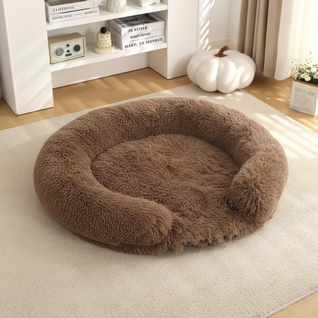Fluffy Hondenmand - Halfopen - Rond - DreamPawz