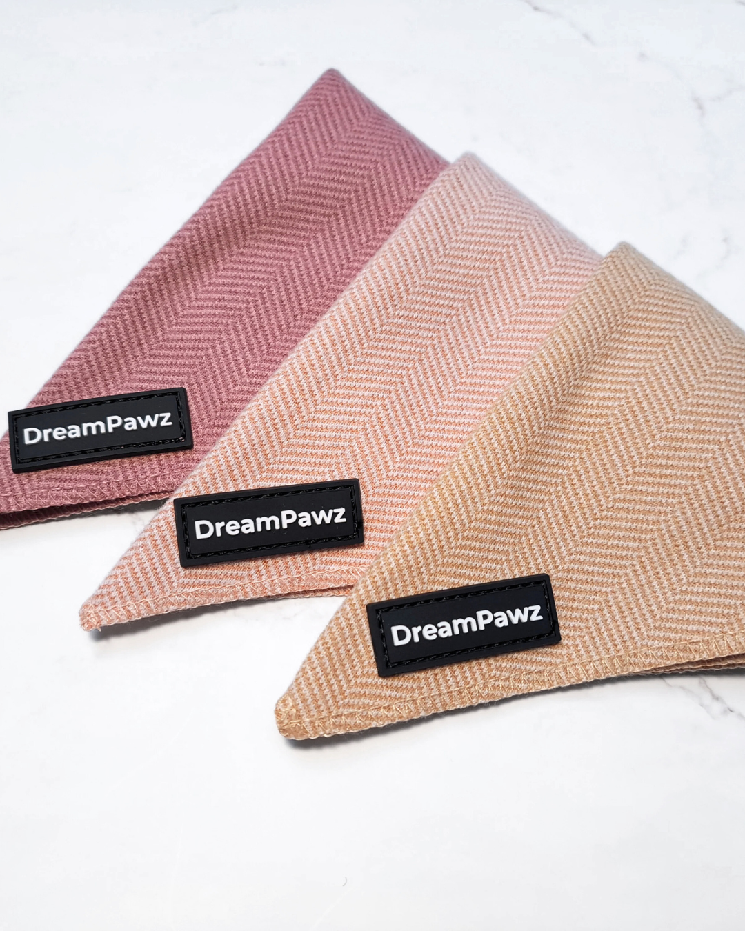 DreamPawz - Set van 3 Bandana's - Visgraat