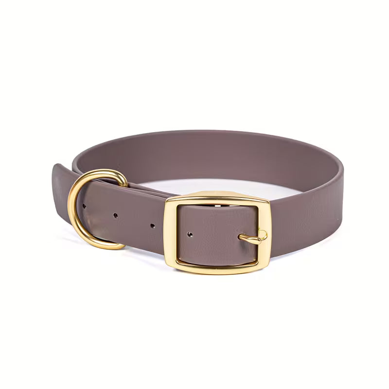 Grijze PVC Halsband