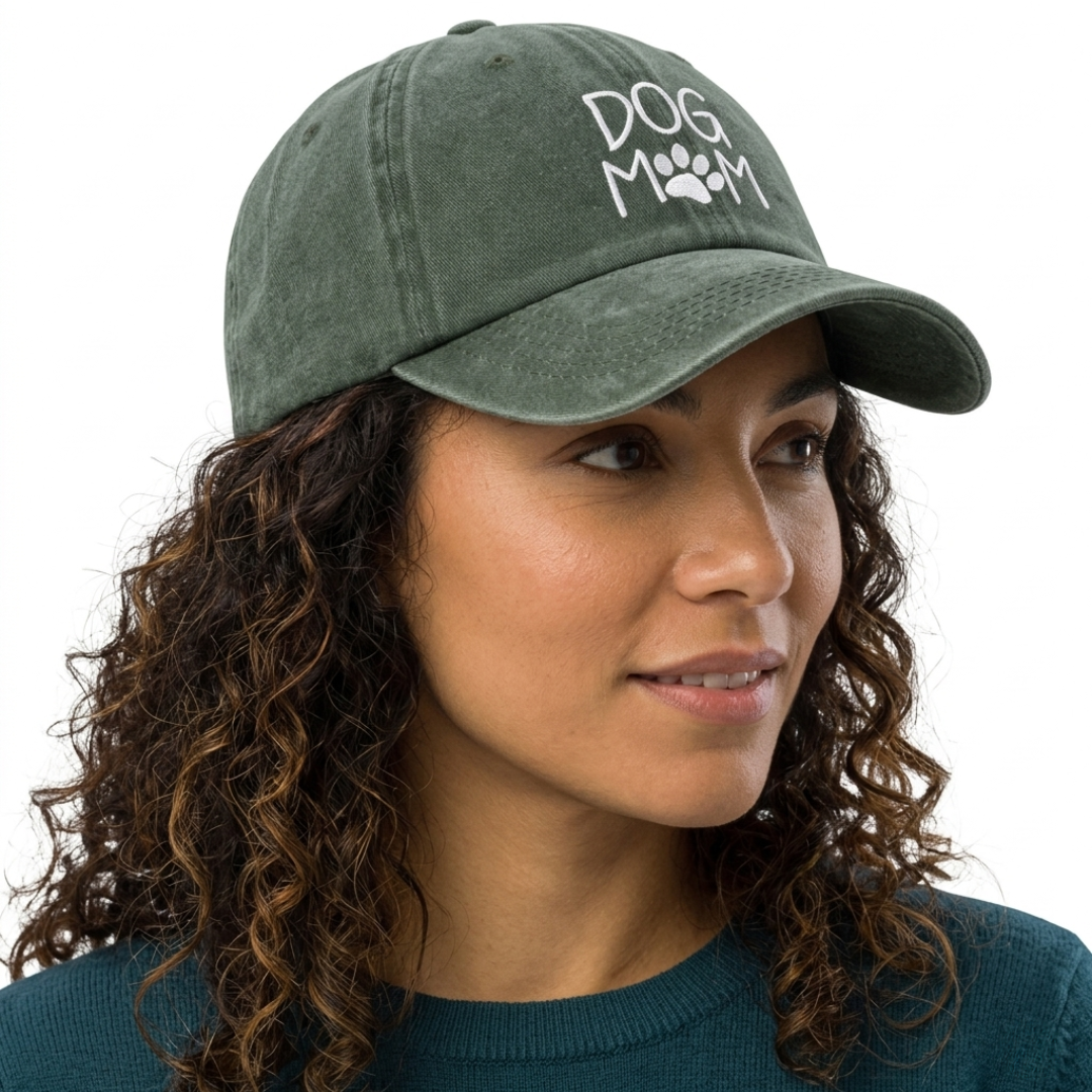 groene dog mom pet streetstyle op model