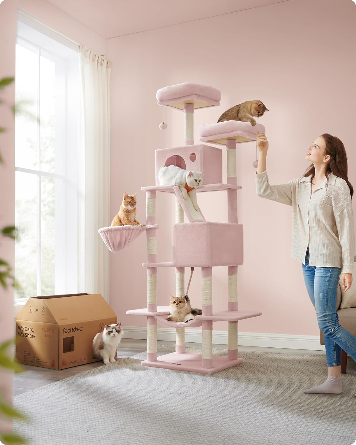 Feandrea - Mega XXL Krabpaal 206 cm – Multi-Level - DreamPawz