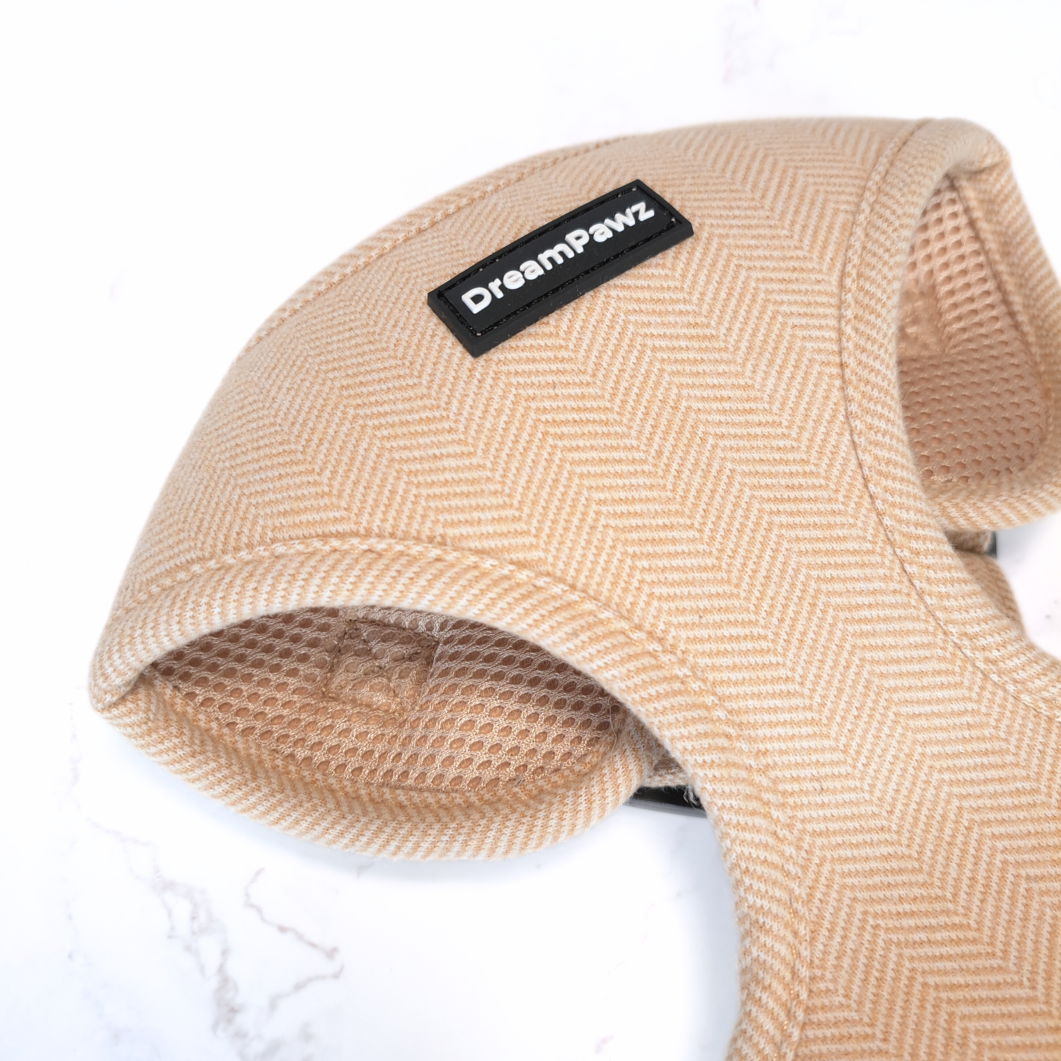DreamPawz Beige visgraattuigje
