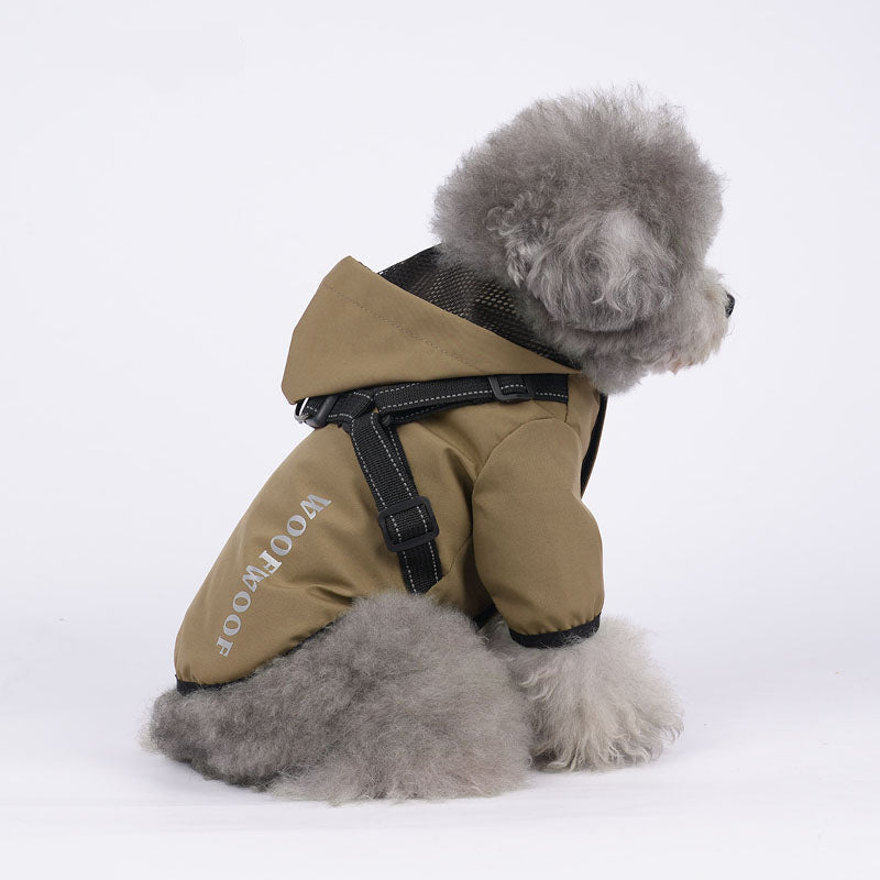 WOOFWOOF – 2-in-1 Regenjas & Hondentuigje