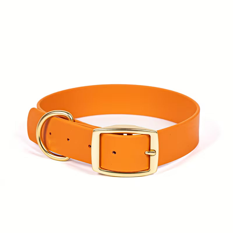 Oranje PVC Halsband