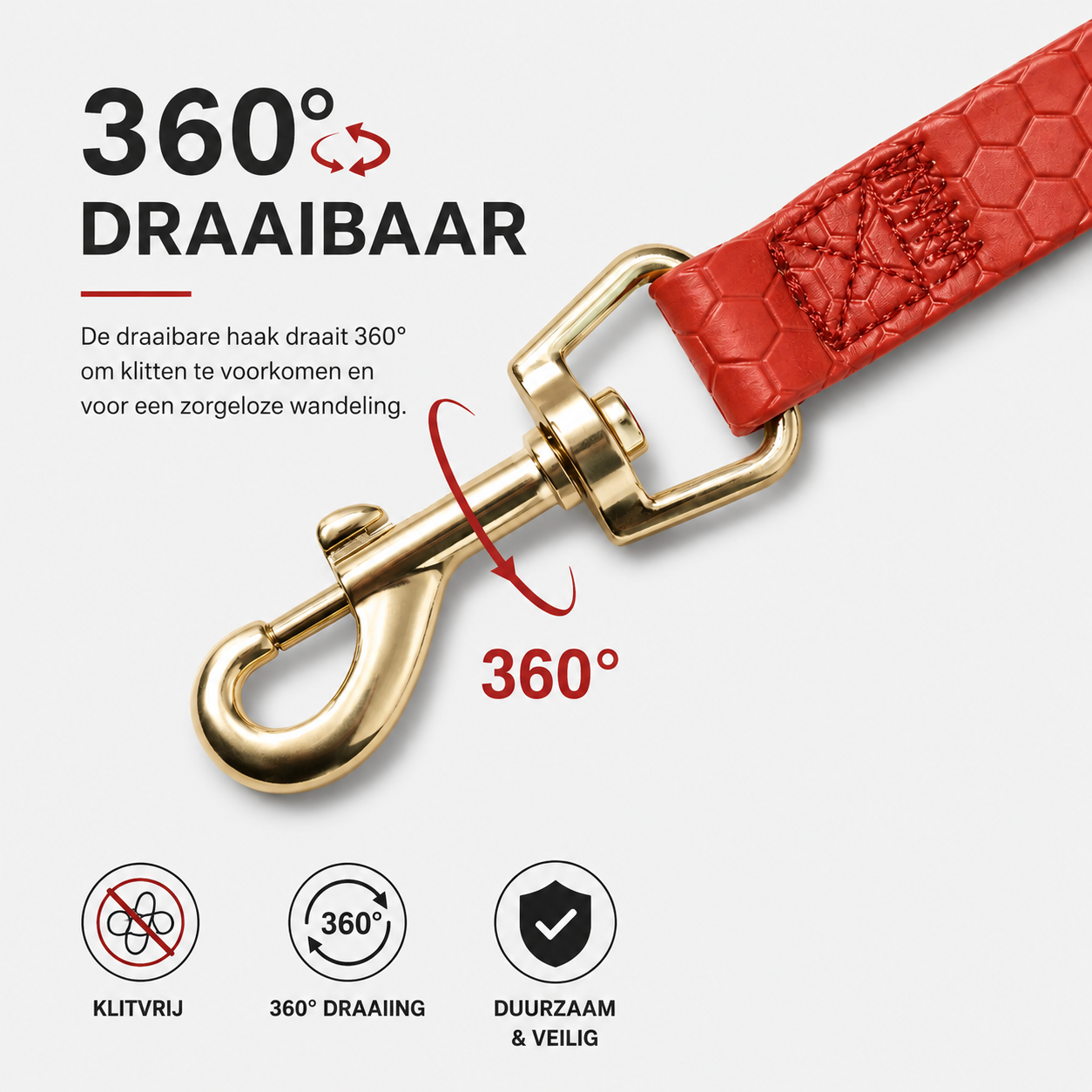 Premium Kunstleer Hondenriem 3M / 6M