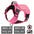 Roze tactical hondentuigje met 6 patches 