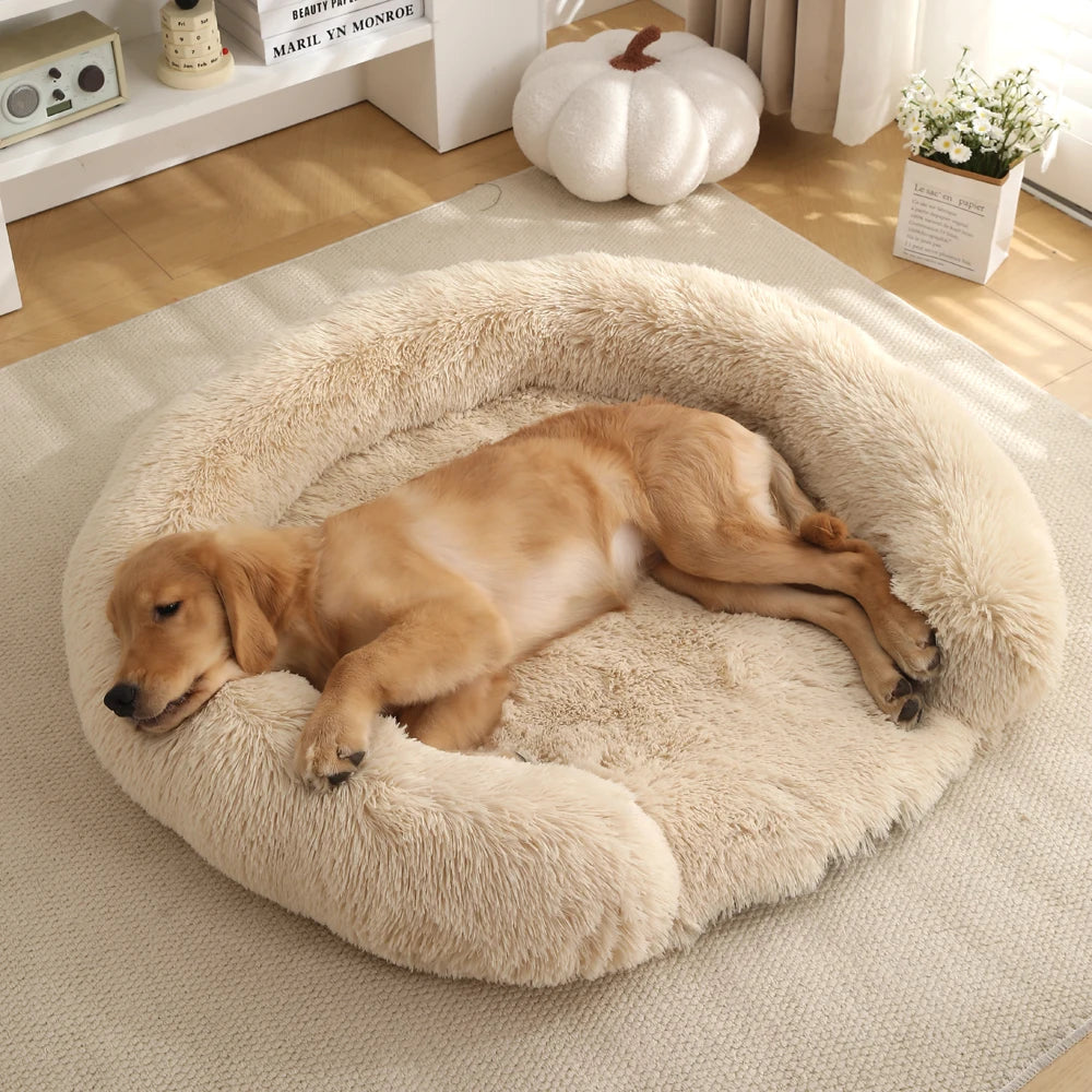 Fluffy Hondenmand - Halfopen - Rond - DreamPawz