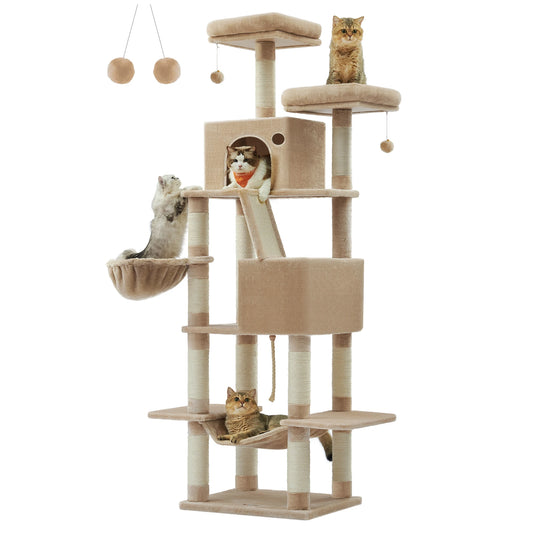 Feandrea - Mega XXL Krabpaal 206 cm – Multi-Level - DreamPawz