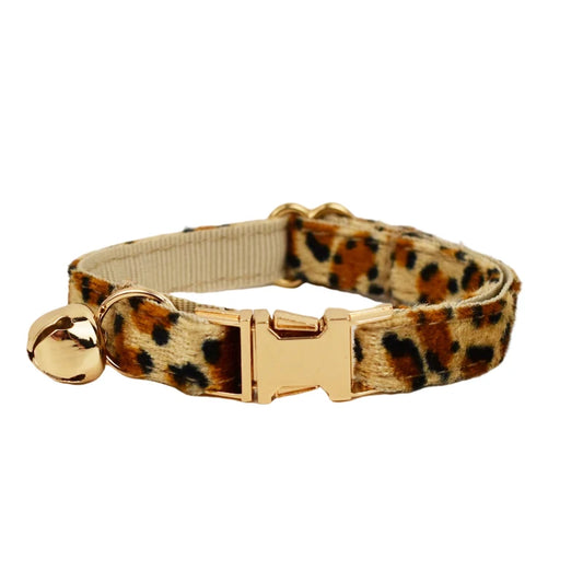 Kattenhalsband met Strik – Panterprint - DreamPawz