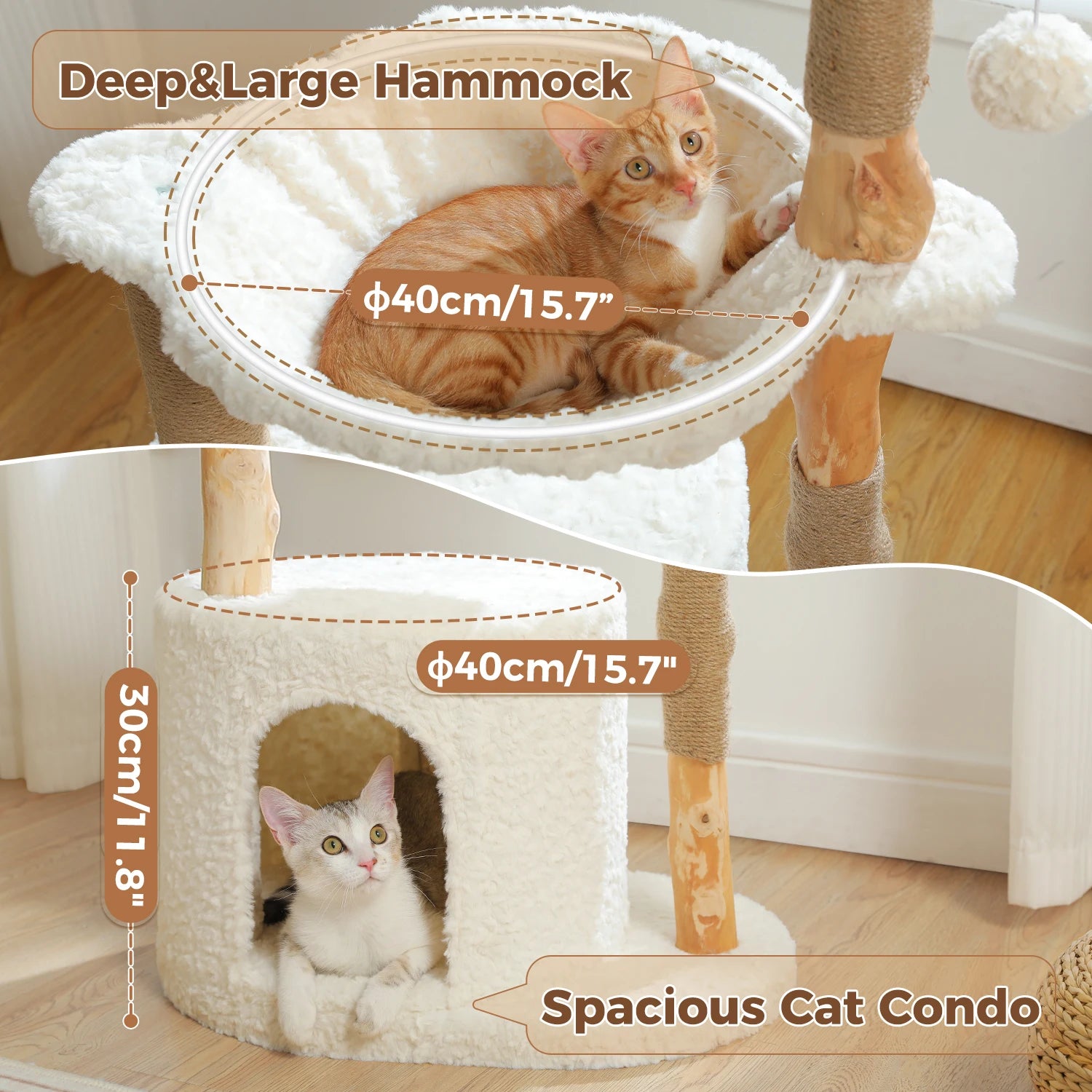 Pawz Road - Moderne Rattan Kattenboom - DreamPawz