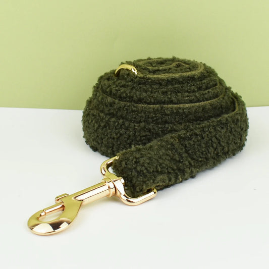 Teddy Ready - 3-Delige Set met Halsband, Riem en Strik - Groen - DreamPawz