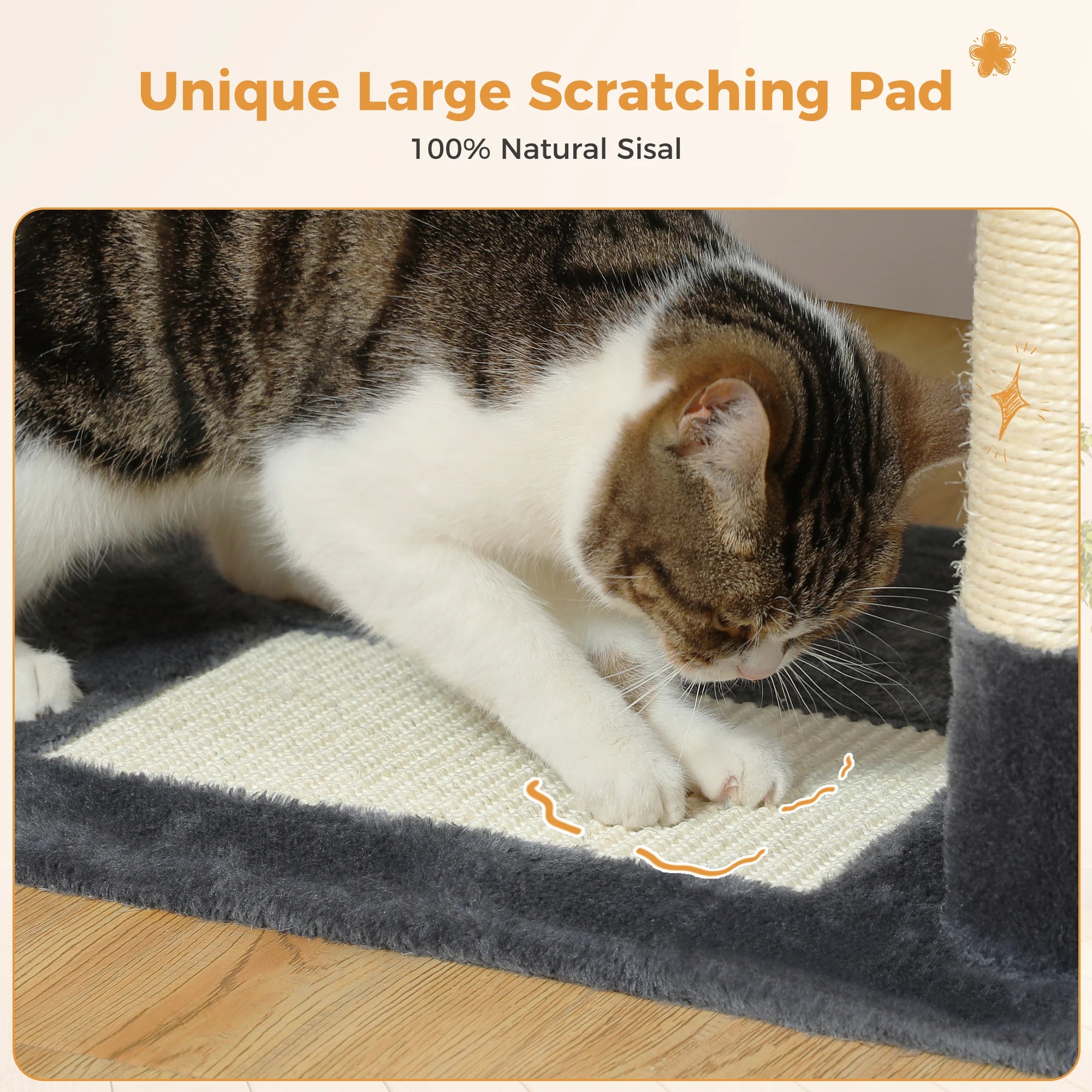 Pawz Road - XL Krabpaal voor Grote Katten met Hangmat & XXL Condo - DreamPawz