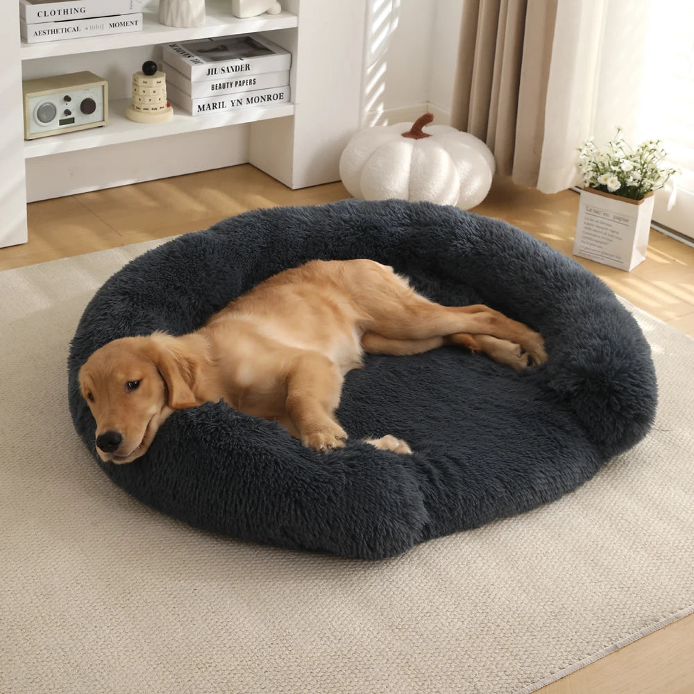Fluffy Hondenmand - Halfopen - Rond - DreamPawz