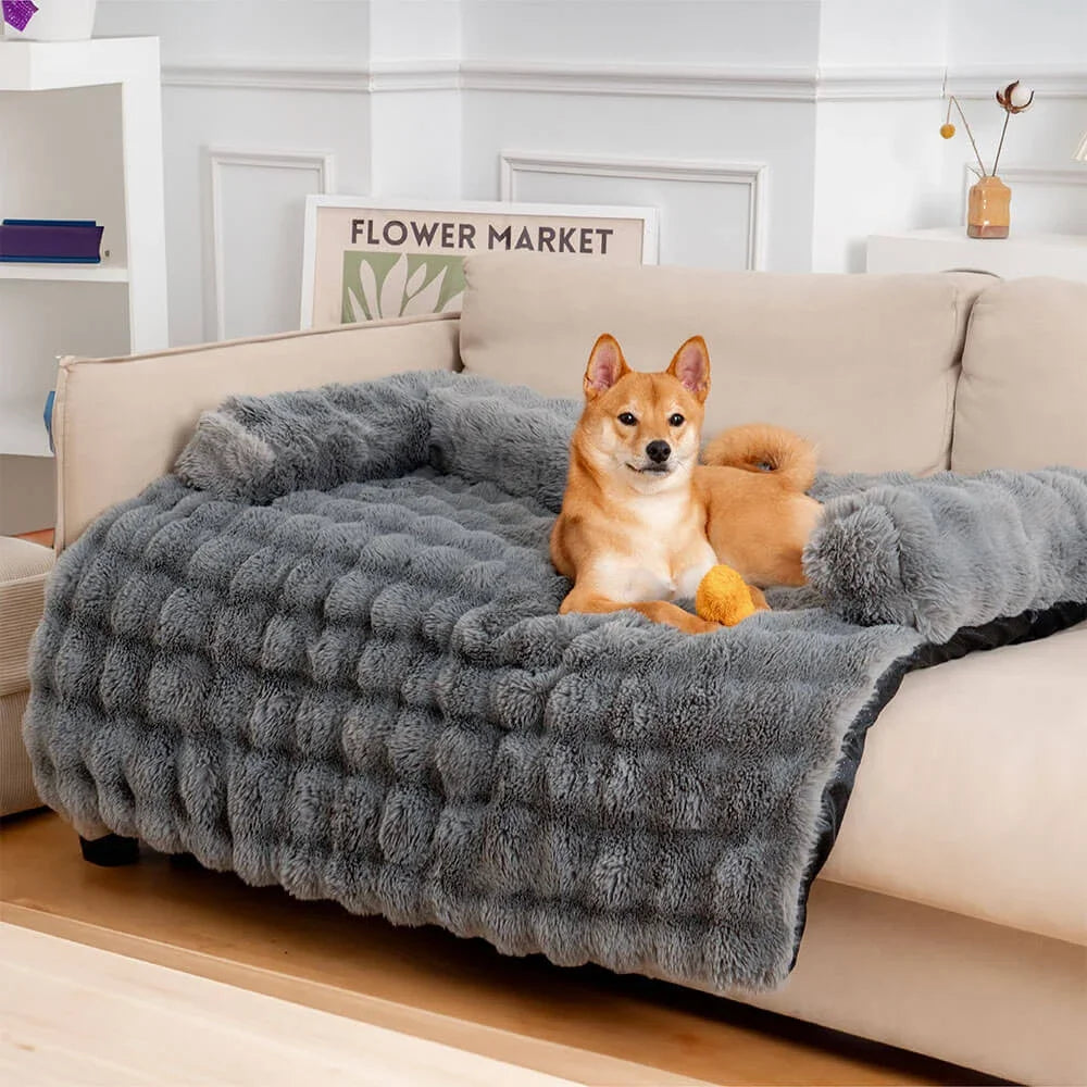 2-in-1 Bankbeschermer en Hondenkussen - Luxe Plush - DreamPawz