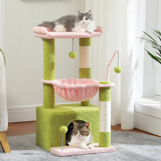 Groene Krabpaal - Krabtoren met Cactusdesign - DreamPawz