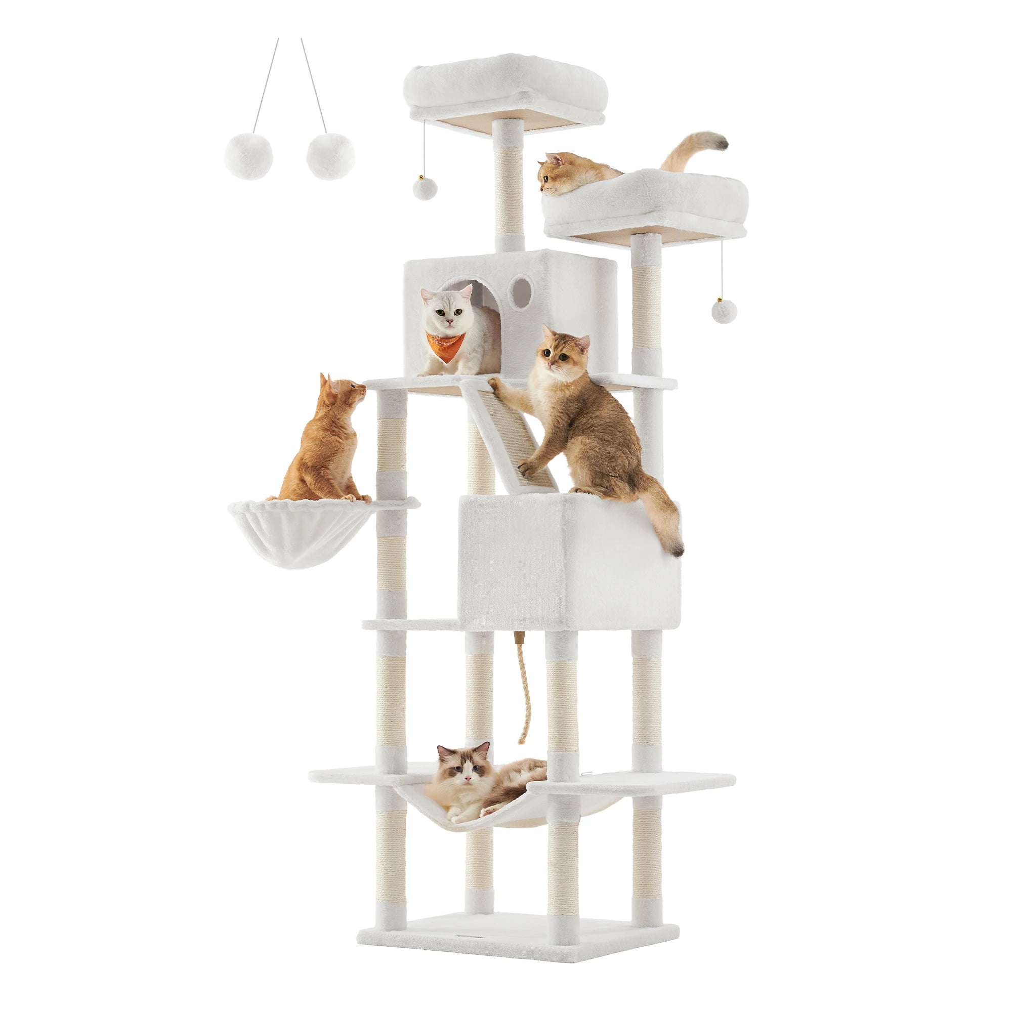 Feandrea - Mega XXL Krabpaal 206 cm – Multi-Level - DreamPawz