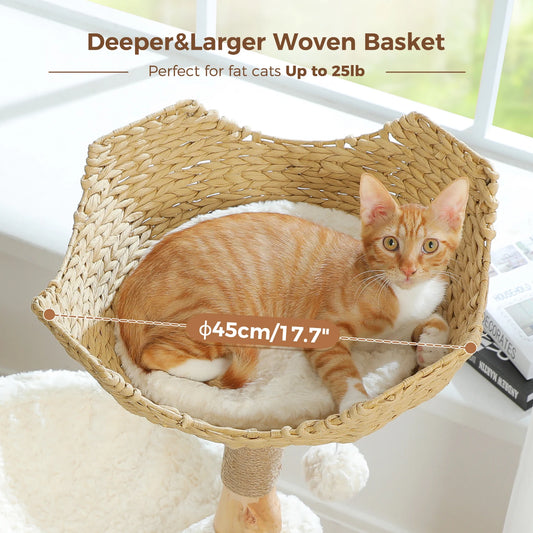 Pawz Road - Moderne Rattan Kattenboom - DreamPawz