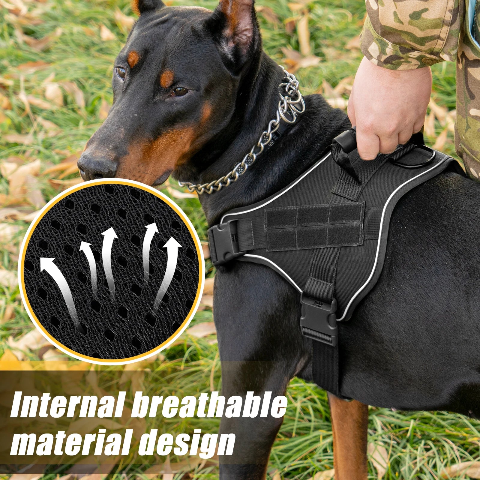 Tactical Hondentuigje - Reflecterend & Extra Controle