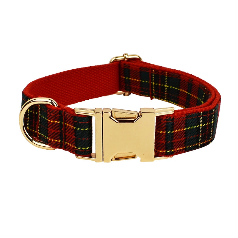 DreamPawz - 3-Delige Set met Halsband, Riem en Strik - Kerst 2025 - DreamPawz
