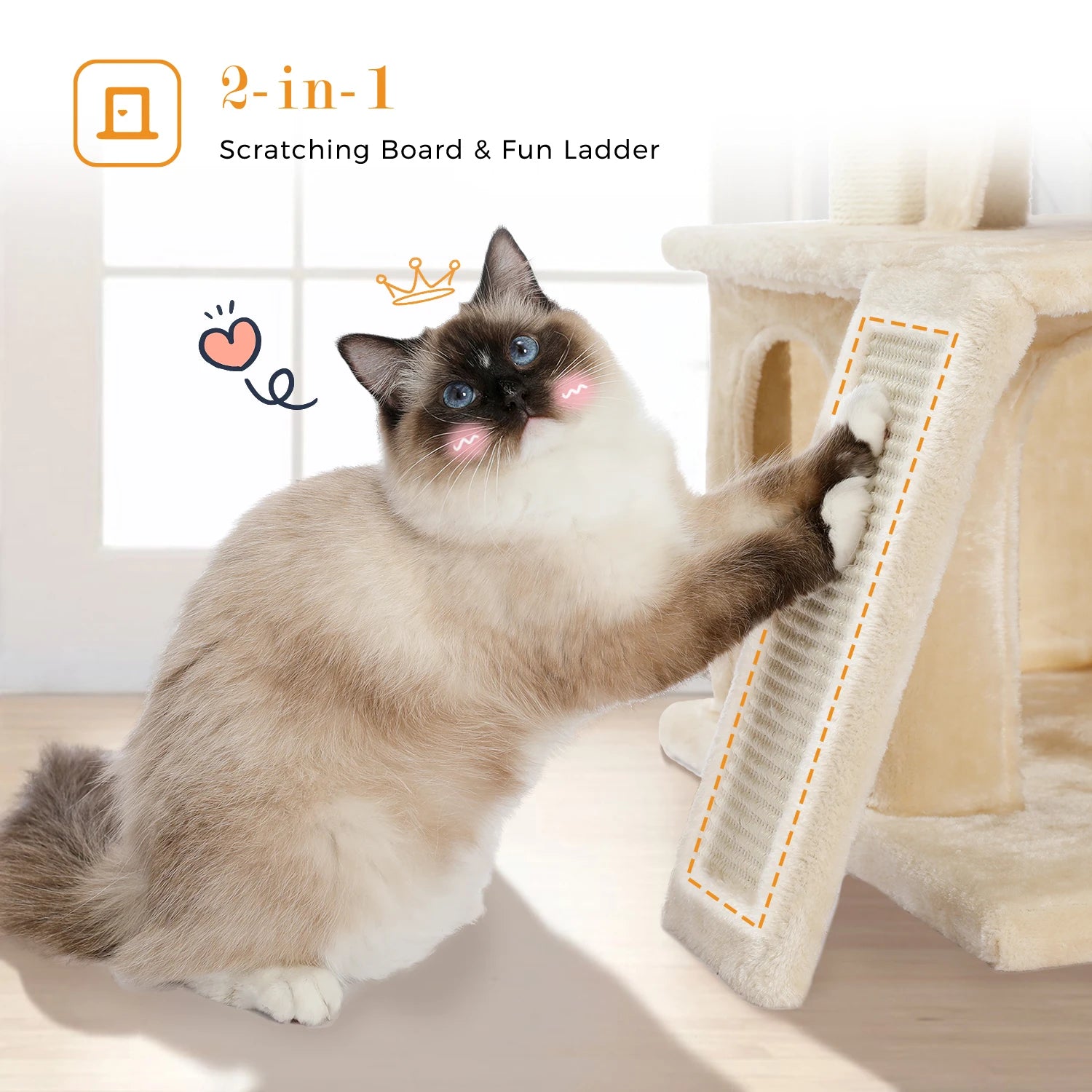 Pawz Road - Luxe Kattenkrabpaal - Compact - DreamPawz