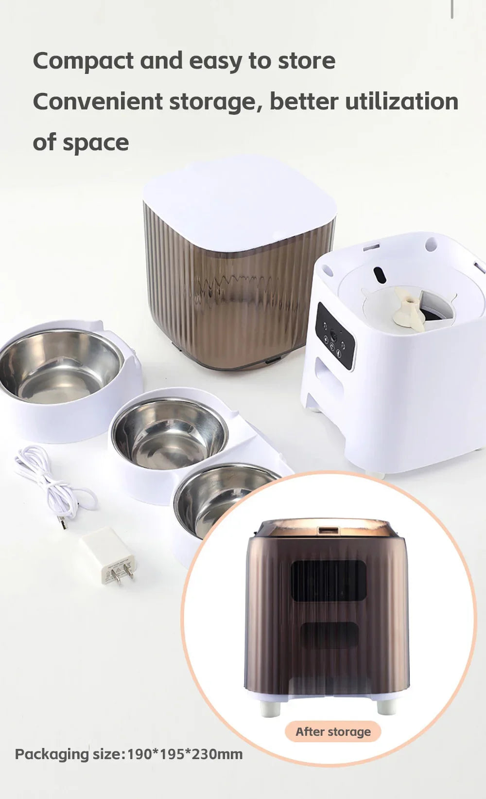 5L Slimme Voerbak met Camera/WiFi - Automatische Katten- & Hondenvoerdispenser