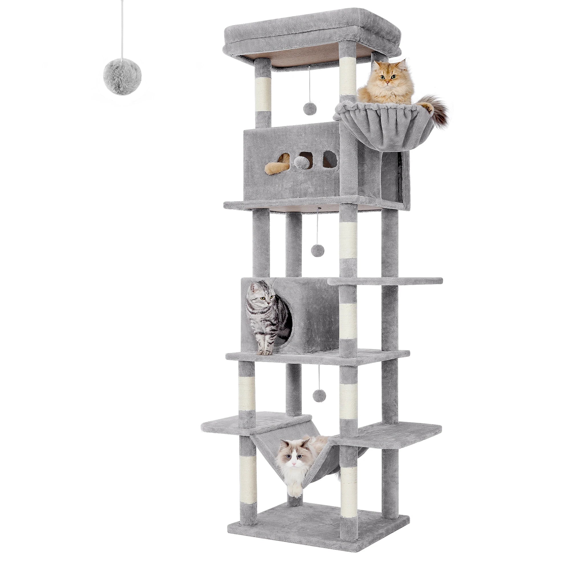 XXL 210 cm Hoge Krabpaal - DreamPawz