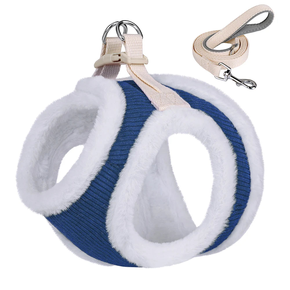 Winters Instaptuigje met Riem (Set) voor Kleine Honden of Katten - Teddy