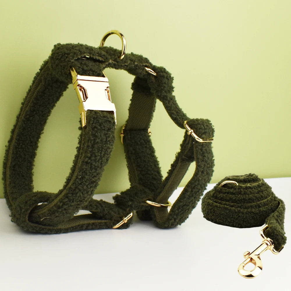 Teddy Ready - Set met Tuigje en Riem - Groen - DreamPawz