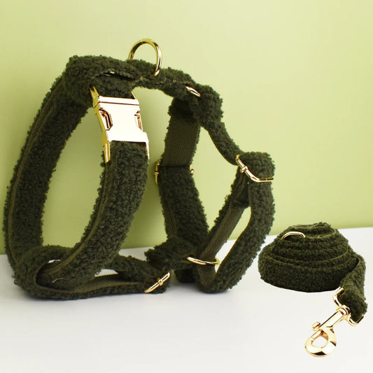 Teddy Ready - Set met Tuigje en Riem - Groen - DreamPawz