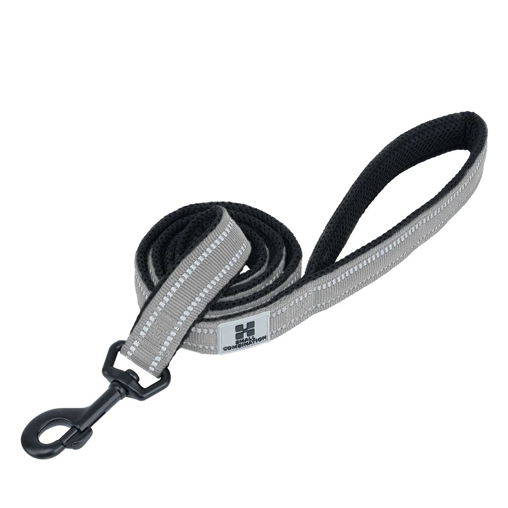 Grijze reflecterende hondenriem van Small Combination