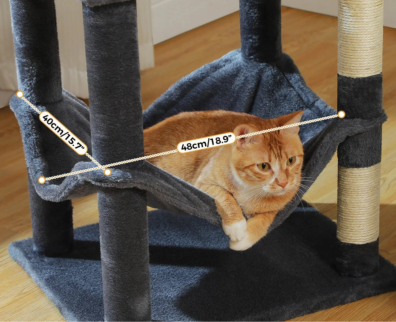 6-Laagse Krabpaal – 140 cm Hoog - DreamPawz