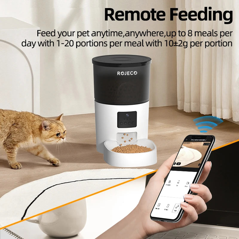 ROJECO - Automatische Voerbak Met Camera 3L