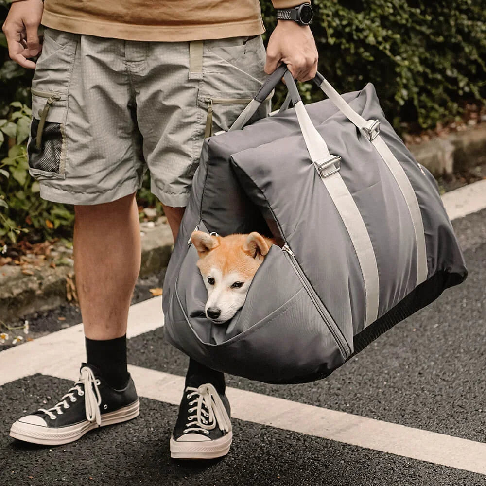 2-in-1 Reisbed & Automand voor Honden - Autozitje