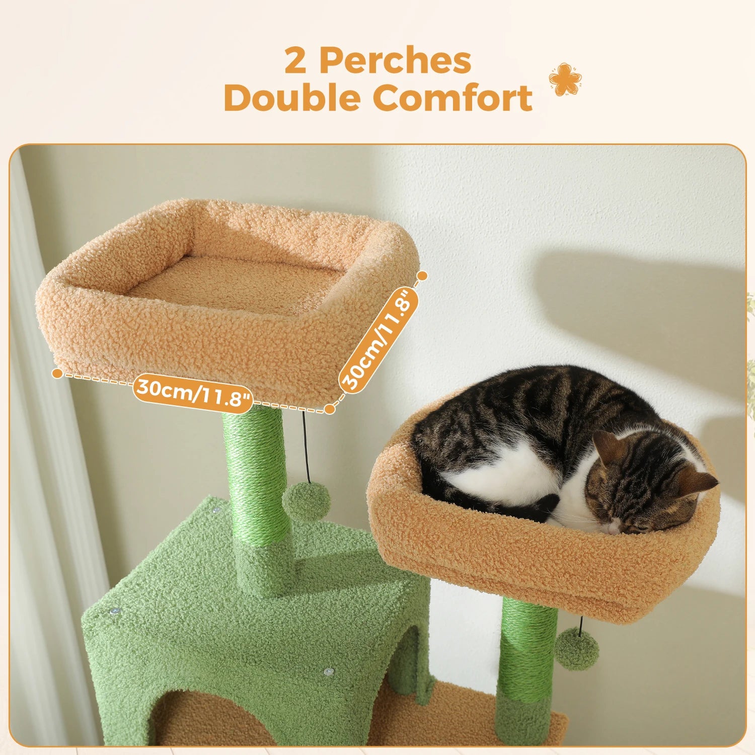Pawz Road - XL Krabpaal voor Grote Katten met Hangmat & XXL Condo - DreamPawz