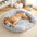 Fluffy Hondenmand - Halfopen - Rond - DreamPawz