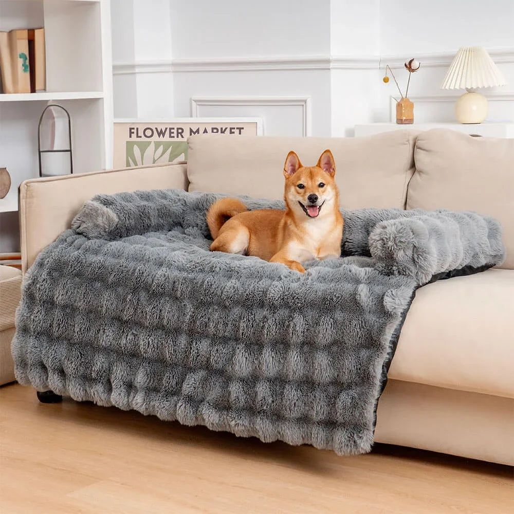 2-in-1 Bankbeschermer en Hondenkussen - Luxe Plush - DreamPawz