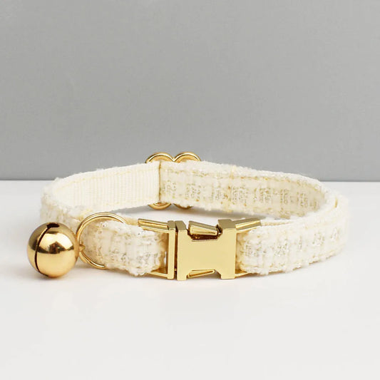 Kattenhalsband Tweed met Strik - DreamPawz