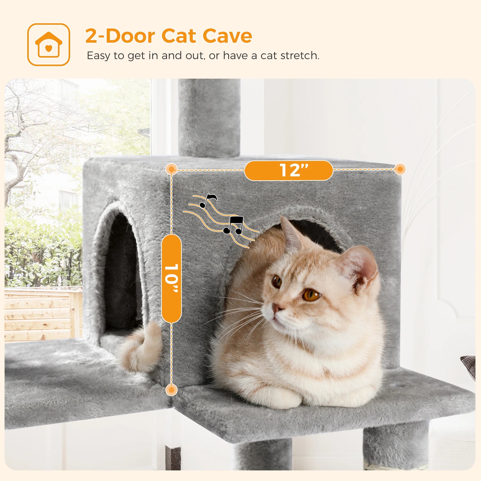 Pawz Road - Luxe Krabpaal met Hangmat, Kattenhuis & Uitkijkplateau - DreamPawz