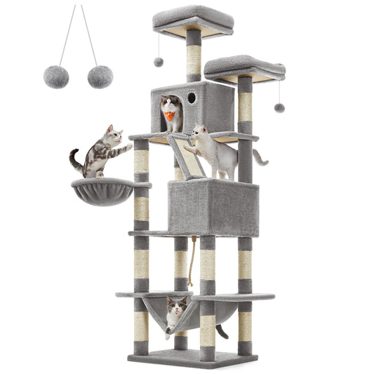 Feandrea - Mega XXL Krabpaal 206 cm – Multi-Level - DreamPawz