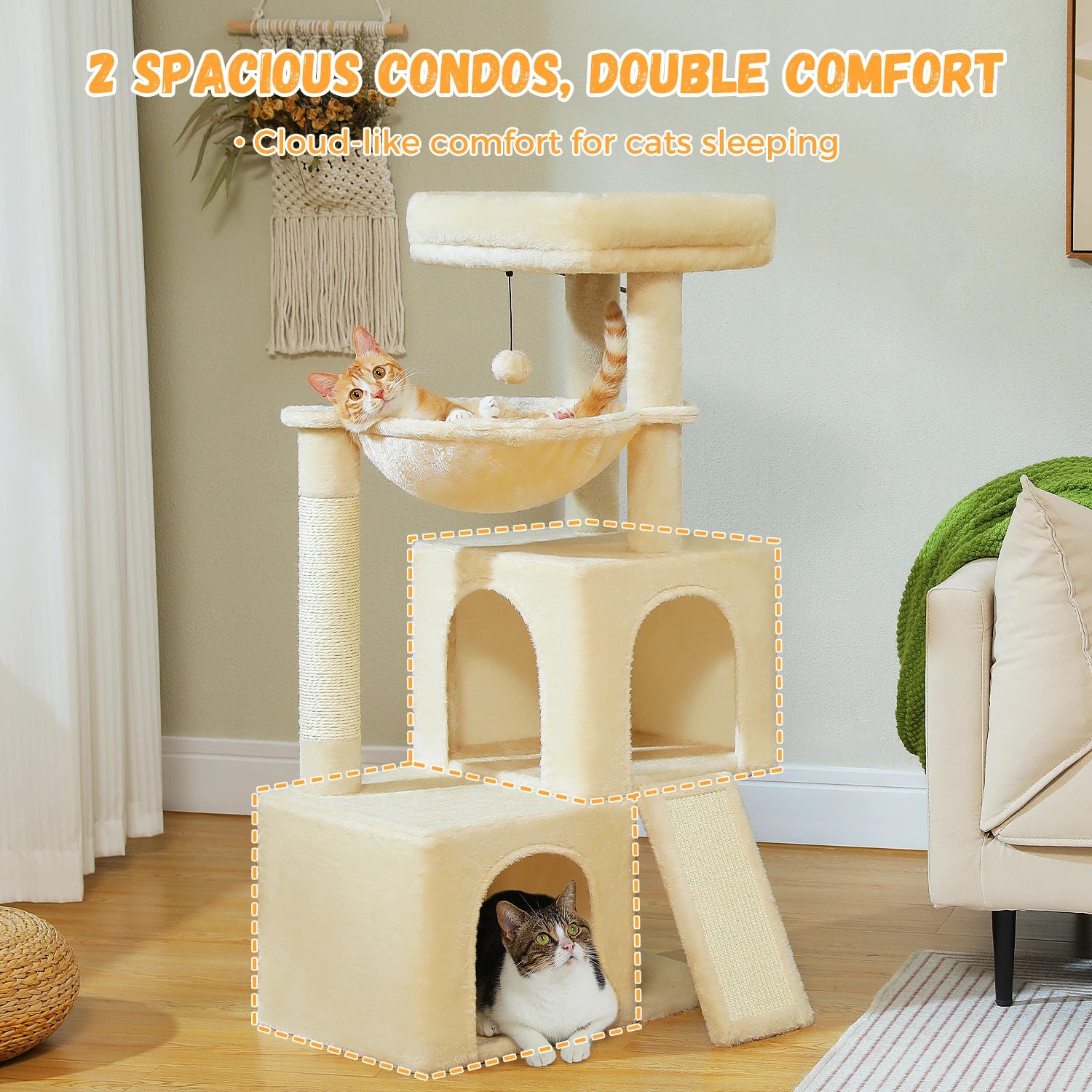 Pawz Road - Luxe Kattenkrabpaal - Compact - DreamPawz