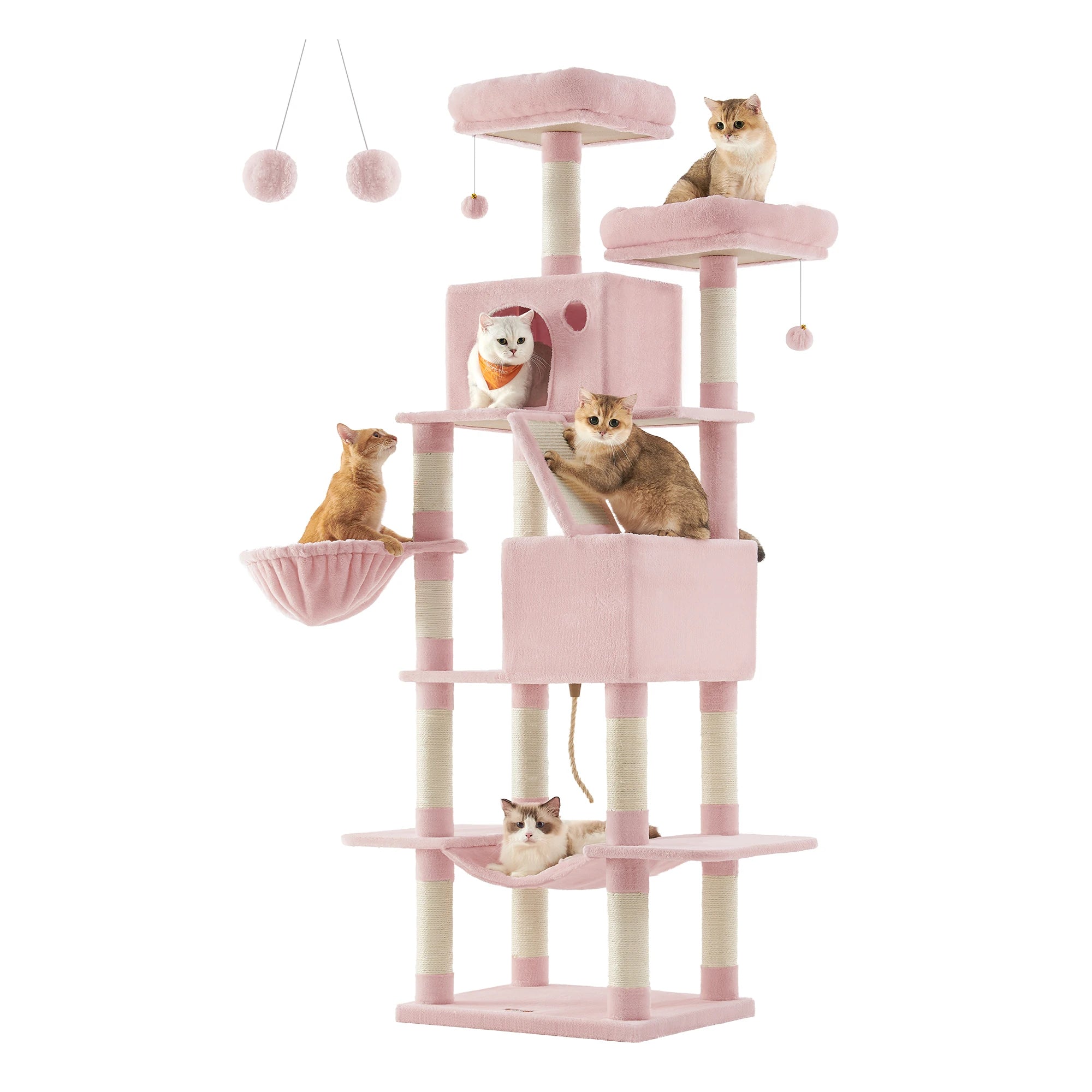 Feandrea - Mega XXL Krabpaal 206 cm – Multi-Level - DreamPawz