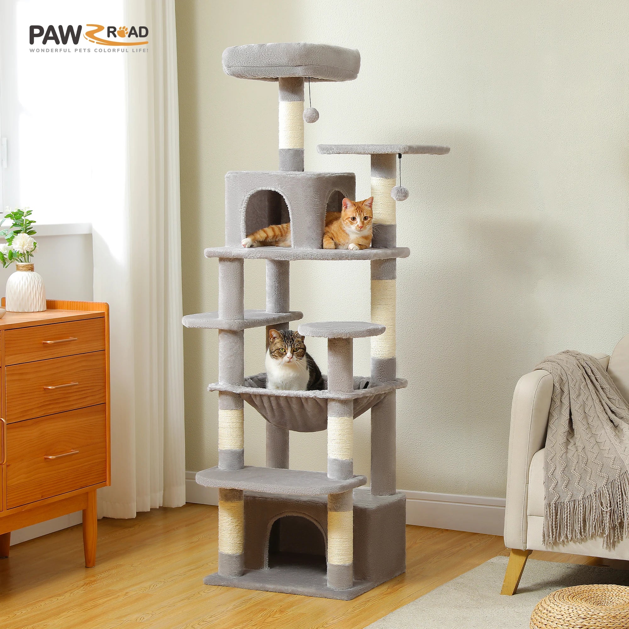 PAWZ Road - Luxe Familie Krabpaal met Huisjes & Hangmat