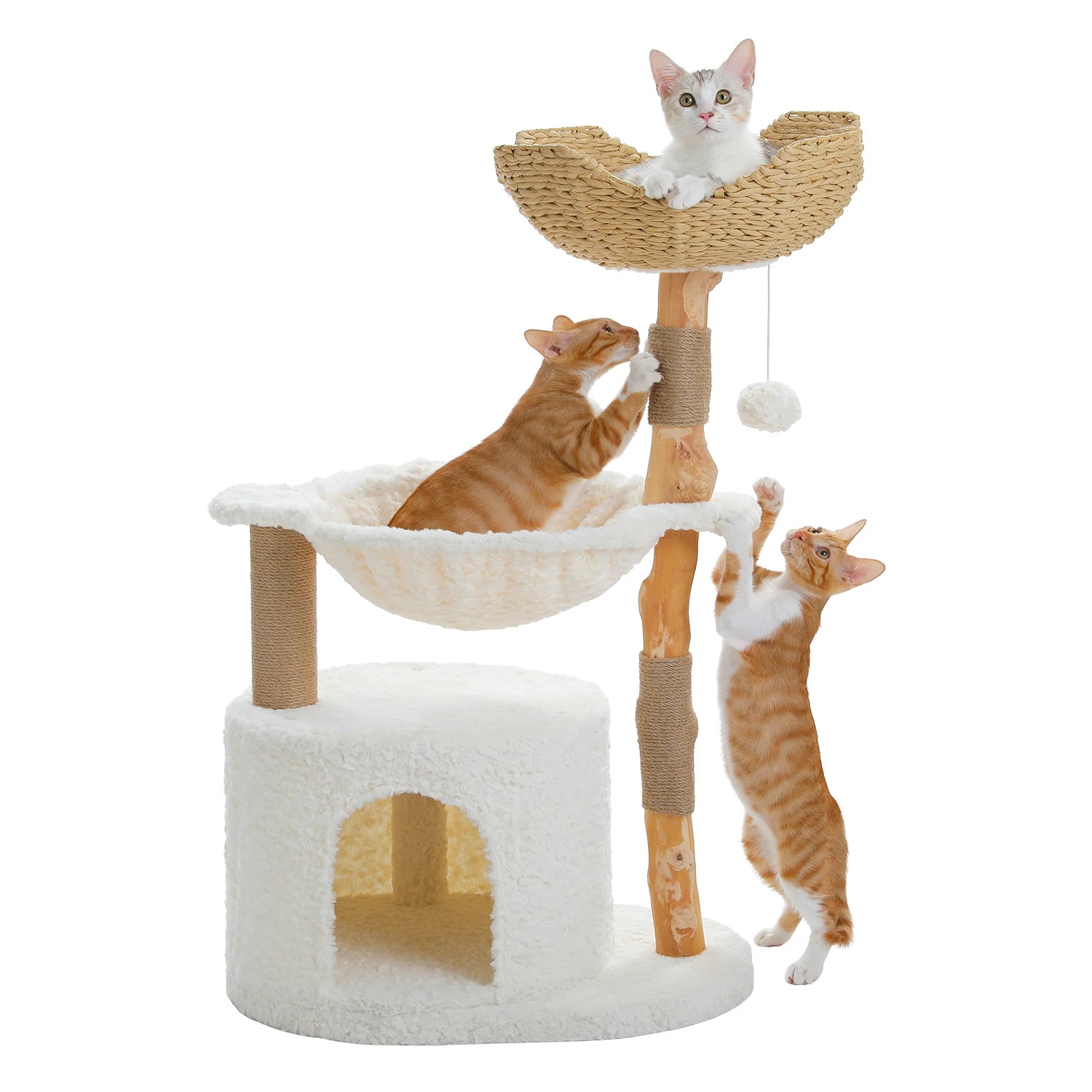 Pawz Road - Moderne Rattan Kattenboom - DreamPawz