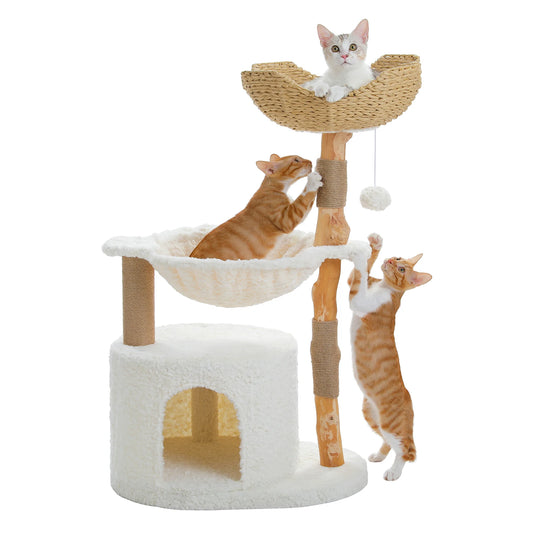 Pawz Road - Moderne Rattan Kattenboom - DreamPawz