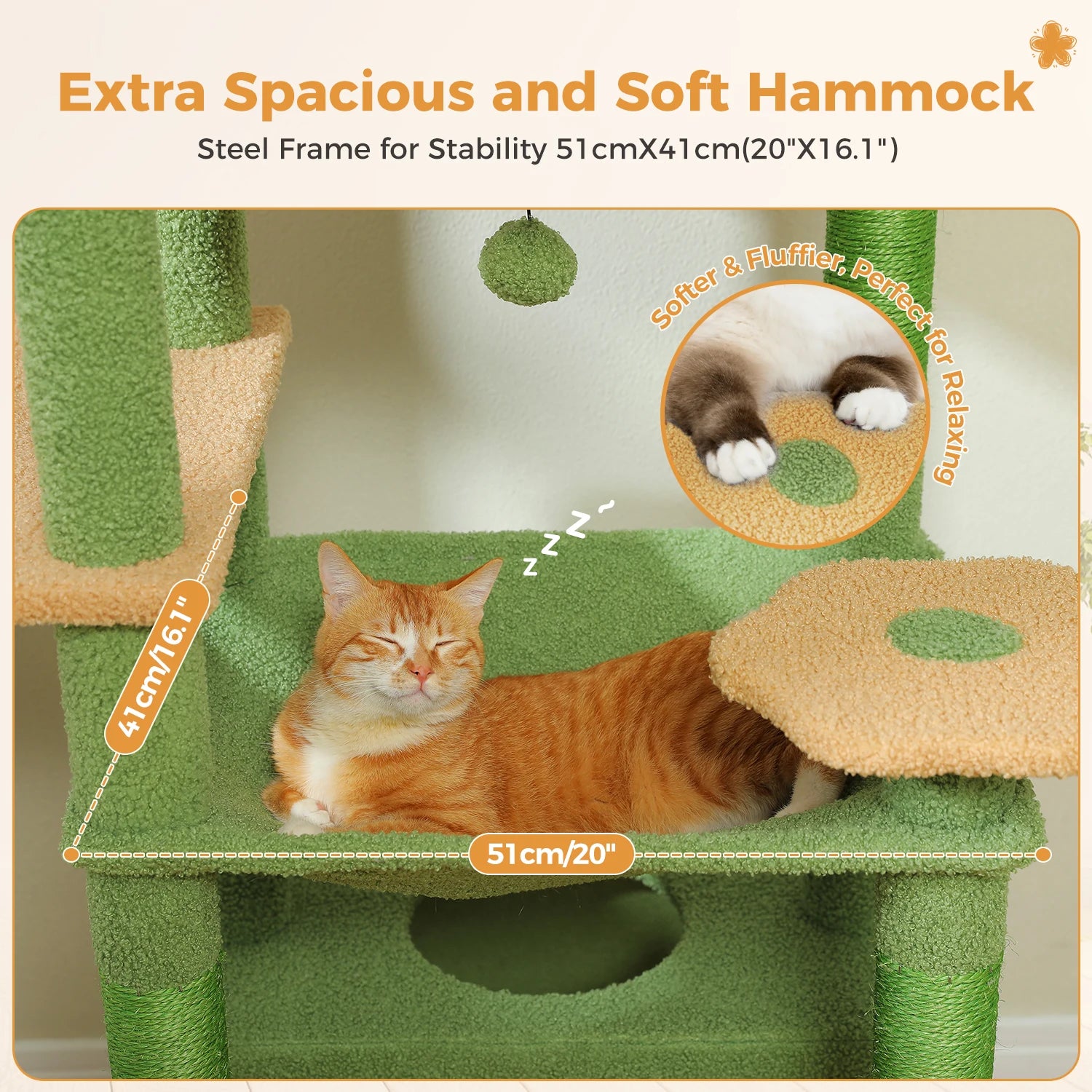 Pawz Road - XL Krabpaal voor Grote Katten met Hangmat & XXL Condo - DreamPawz